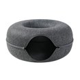 thumbnail image 1 of Casa para gatos con túnel de fieltro pequeño color gris oscuro redonda para mascotas ANGGREK Otros, 1 of 8