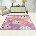 thumbnail image 3 of Area Rug Indoor 80"x58"in Non-Slip Wear Resistant Floor Mats Soft Large Carpets for Living Room Bedroom Home Decor Cute Birthday Cats, 3 of 7