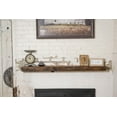 thumbnail image 2 of Modern Timber Craft Reclaimed Wood Fireplace Mantel Shelf | Solid Rustic American Barnwood with Floating Shelf Brackets | 2.75" Thickness | 96" L x 7" D, Unfinished, 2 of 4