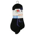 thumbnail image 3 of Fruit of the Loom CoolZone No-Show Tab Socks for Women, Black, Sizes 8-12 (6-Pack), 3 of 5