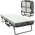 thumbnail image 3 of Folding Bed with Mattress for Adults, Single Size, Portable Foldable Bed with Memory Foam Mattress & Steel Frame, 3 of 6