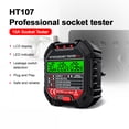 thumbnail image 3 of Justharion Electric Outlet Tester Circuit Polarity Zero Lines Detector Multifunctional Testers Supplies Measurement Accessories British System, 3 of 6