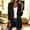 Black, variant on Women Open Front Long Knit Cardigan Long Sleeve Casual Soft Knitted Duster Coat with Side Pockets for Fall Winter