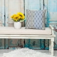 thumbnail image 6 of Gray and Blue Aztec Diamond Throw Pillow, 6 of 6