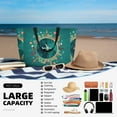 thumbnail image 5 of Balery Around The Planet Beach Travel Bag - Water-Resistant, Large Capacity Lightweight Tote with 7 Pockets for Women and Men - Perfect for Beach, Pool, Gym, and Travel, 5 of 7