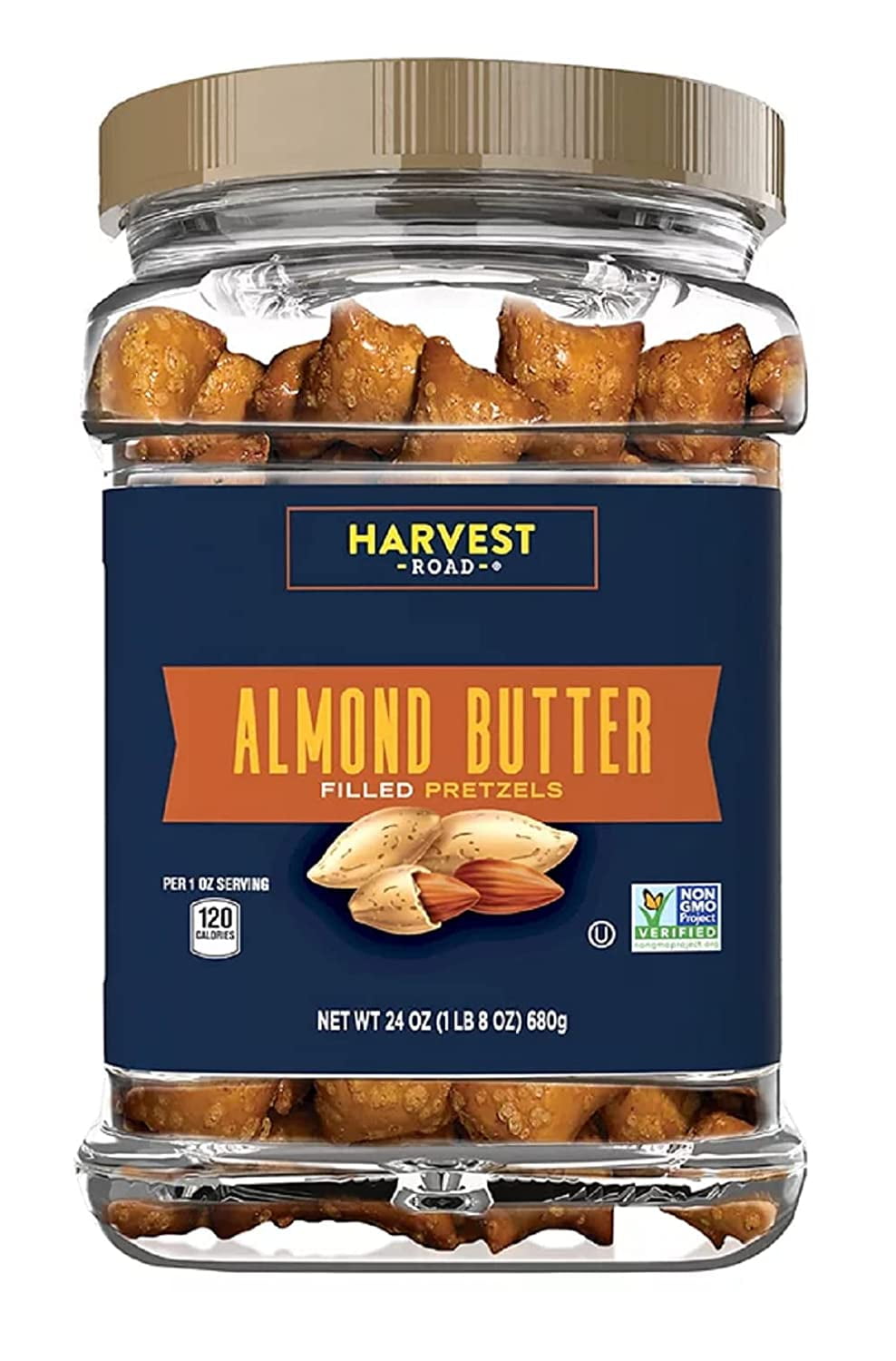 Harvest Road Almond Butter Filled Pretzel Nuggets, 24 oz