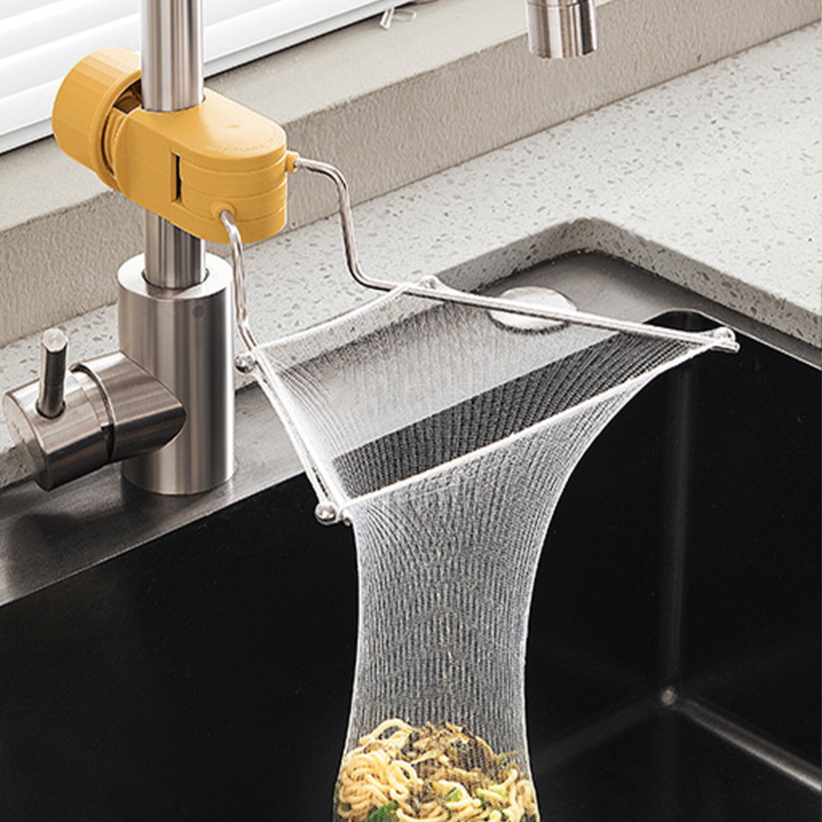 Xihbxyly Colador de Fregadero de Cocina, Malla Giratoria, Soporte de ...