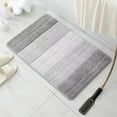 thumbnail image 2 of Guanhe Bath Mats for Bathroom 24x16'',Thick Soft Chenille Floor Mats,Non Slip Shower Mats Ultra Water Absorbent Doormat(Gray）, 2 of 9