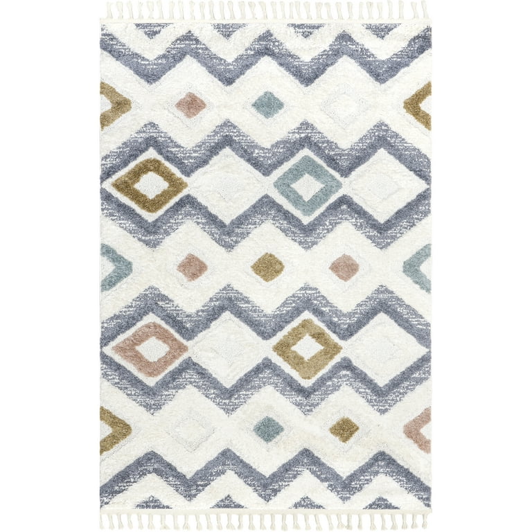 8'x8' Square Butterfield Woven Novelty Area Rug Tan - Threshold™ : Target