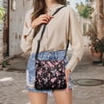 thumbnail image 5 of ZUXONGSY Hummingbird Cherry Blossom Print Leather Crossbody Bags for Women Lightweight Shoulder Purse Bag Multipurpose Multiple Pockets Bag with Zipper Pocket for Working Shopping, 5 of 7