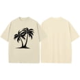 thumbnail image 4 of adaychics Hawaiian T Shirts for Men Palm Tree Print Short Sleeve Crew Neck Tropical T Shirt Summer Clothes for Daily, 4 of 10