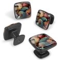 thumbnail image 2 of 4 Pcs Cabinet Handle Drawer Pulls Unique Pangolin Knobs with Screws Square Furniture Office Cabinet Knob Decoration, 2 of 7
