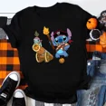 thumbnail image 3 of Camiseta de algodón con estampado de dibujos animados de Disney para niños y niñas, camiseta de verano con estampado de dibujos animados de Kawaii Harajuku, 3 of 5