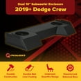 thumbnail image 4 of QPower Dual 10" Underseat Sub Enclosure Box for Dodge Ram Crew Cab & Quad Cab 2019-2025, 4 of 7
