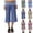 20# Dark Blue, variant on Women Striped Fold Over Waist Culottes Low Rise Wide Leg Flowy Cropped Gaucho Capri Pants Casual Yoga Lounge Summer Bottoms Wine M