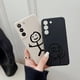 thumbnail image 4 of Funny Middle Finger Cute Man Liquid Silicon Case For Samsung Galaxy S24 S23 S22 Ultra S21 S20 FE S10 S24 Plus Luxury Phone Cover, 4 of 5