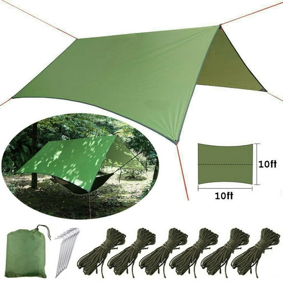 Rain Fly Tarp Camping Tent Footprint Ground Cloth Backpacking Tarp Camping Sunshade