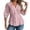 Pink, variant on Womens Tops Short Sleeve Scoop Neck Shirts Elegant Plus Size Solid Blouse Cozy Lightweight Relaxed Fit Basic Tees XL-5XL