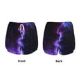 thumbnail image 3 of Salouo Purple And Blue Nebula Print Women's 2 in 1 Running Shorts Double-Layer Shorts Athletic Workout Gym Yoga Shorts Running Shorts for Women-Large, 3 of 7