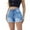 Light Blue, variant on Bermuda Shorts for Women Mid-Rise Ripped Denim Shorts Casual Cutoff Stretch Jeans Shorts Summer Plus Size Curvy Jean Shorts with Pockets Blue S