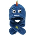 thumbnail image 2 of Winter Fuzzy Hat for Kids Cartoon Hooded Scarf Toddler Boys and Girls, 2 of 6