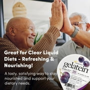 Gelatein Grape: 20 Grams of Protein. Sugar Free. Ideal for Clear Liquid Diets, Swallowing Difficulties, Bariatric, Dialysis and Oncology. Great Pre or Post-Workout Snack. (36 Pack)