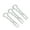 Clear, variant on Parcelona French Sleek 3 1/2" Celluloid Wavy U Shaped Hair Pins for Women(3 Pcs)