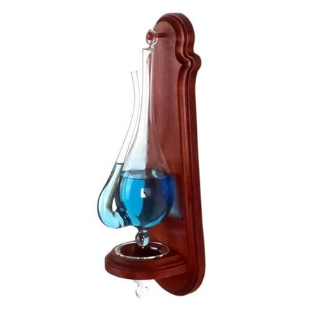 Water Barometer on Solid Cherry Plaque