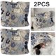 thumbnail image 1 of Cosméticos Con Flores en Relieve Almacenamiento Gran Capacidad para Acampar () Color Azul 2 Uds., 1 of 7