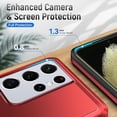 thumbnail image 4 of for Samsung Galaxy S21 Ultra Case, S21 Ultra Case with Screen Protector,[Military Grade Drop Tested] Heavy-Duty Tough Rugged Shockproof Protective Phone Case for Galaxy S21 Ultra 6.8 inch (Red, 4 of 6
