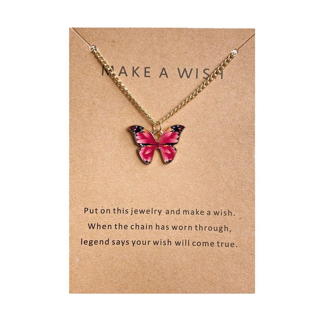 Butterfly Necklace - Stylish & Colorful Jewelry Gift Idea