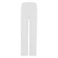 thumbnail image 3 of DDAPJ pyju Women's Foldover Flare Leggings Flared Skinny Pants Elastic Low Waisted Bell Bottom Yoga Pants Bootcut Stretchy Pants White L, 3 of 8