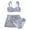 White, variant on Gubotare Tween Swimsuit Big Girls 3 Piece Swimsuits Kids Child Girl 3 Piece Swimwear Suit Flower Print Bikini Tops (White,Size 8-9 Years)