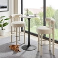 thumbnail image 3 of Modway Lippa 28" Round Modern Terrazzo/Metal Bar Table in Black/White, 3 of 8