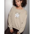 thumbnail image 2 of Lotus Flower  Mandala Sweatshirt Women -Image by Shutterstock, Female 3X-Large, 2 of 4