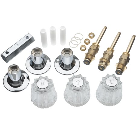 Danco 9d00039630 Clear Tub Shower 3 Handle Remodeling Trim Kit For