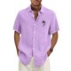 thumbnail image 1 of Hawaiian Shirt For Men, Men's Vintage Button Down Bowling Shirts Short Sleeve Summer Beach Shirt M, 1 of 5
