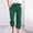 *Army Green, variant on Women's Linen Blend Drawstring Wide Leg Straight Cropped Pants with Pockets ,Solid Color Casual Capri Trousers Green,Womens Plus XXXL
