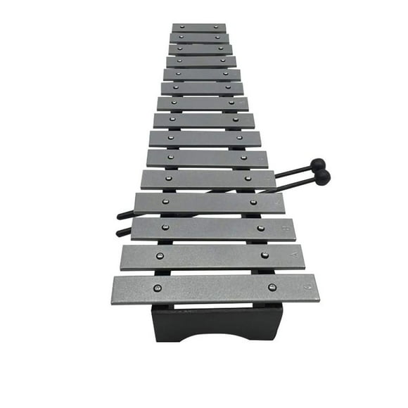 Kit de Glockenspiel, xilófono de 15 tonos, percusión de aluminio para educación temprana e iluminación