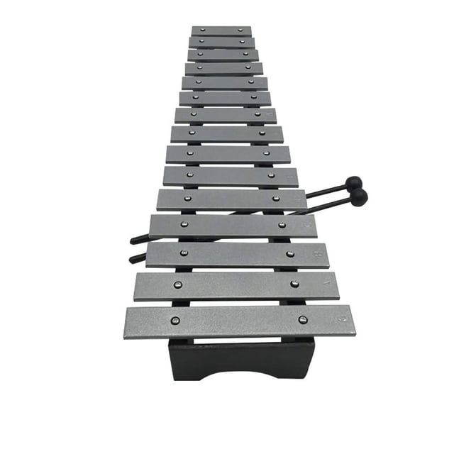 Kit de Glockenspiel, xilófono de 15 tonos, percusión de aluminio para educación temprana e iluminación