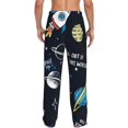 thumbnail image 7 of Salouo Space Print Pajama Pants for Men, Lounge Pants Elastic Waistband Casual Men's sleepwear Loungewear Sleep Pajama Pant -X-Large, 7 of 7