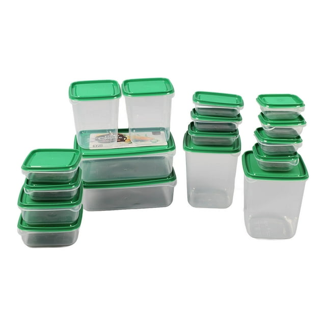 Envase de comida tamaño del verde 17PCS del envase del refrigerador de la prueba de fugas diverso para la comida ANGGREK Otros