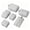 Grey, variant on Hmhnsya Compression Packing Cubes Set, Expandable Packing Organizers 6pcs(Apricot) Travel Luggage Organizer Bags