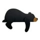 thumbnail image 1 of Oso animal decoración artesanal - hecho a mano/de madera, negro/marrón/blanco, para chimenea/estantería/escritorio, 1 of 5
