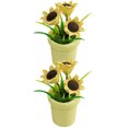 thumbnail image 3 of Miangastore Pot Jaune Miniature Plantes en Pot Multi Réaliste Frais et Naturel 2 Pcs, 3 of 8