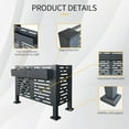 thumbnail image 3 of Air Conditioner Fence, Metal Outdoor Privacy Screen Fence Panels for Outside to Hide AC & Trash Enclosure, Easy Installation & Multi-Purpose Security, 3 of 9