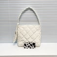 thumbnail image 2 of Bolso de hombro suave acolchado de algodón para mujer, para las axilas, de mano de lujo para mujer, 2 of 5