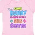 thumbnail image 4 of Inktastic Some Bunny is Going to Be a Big Sister with Bunny Ears and Flowers Girls Baby Bodysuit, 4 of 5