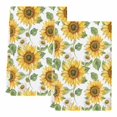 thumbnail image 2 of Sunflower Kitchen Towels Set of 2, Farmhouse Watercolor Botanical Summer Absorbent Dish Towels for Kitchen, Microfiber Hand Towel, Quick Drying Tea Towel for Cleaning Decorative Dishcloths, 2 of 7