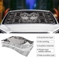 thumbnail image 5 of XMXY Car Sun Shade Windshield, Death Tribe Skeleton Print Automotive Front Window Sun Visor for Cars SUV Trucks, Small Size, 5 of 8